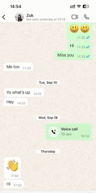 Testimonio de un contador vía WhatsApp