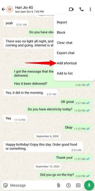 Testimonio de un contador vía WhatsApp